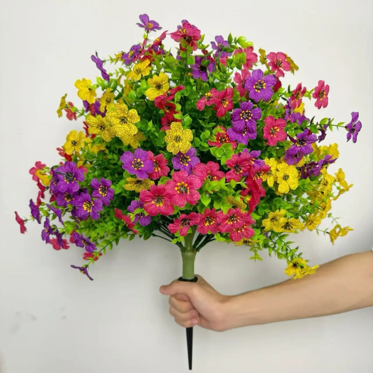 Cross-border simulated violet plastic fake, flower land tree insertion, wedding green plant, outdoor flower arrangement artifici