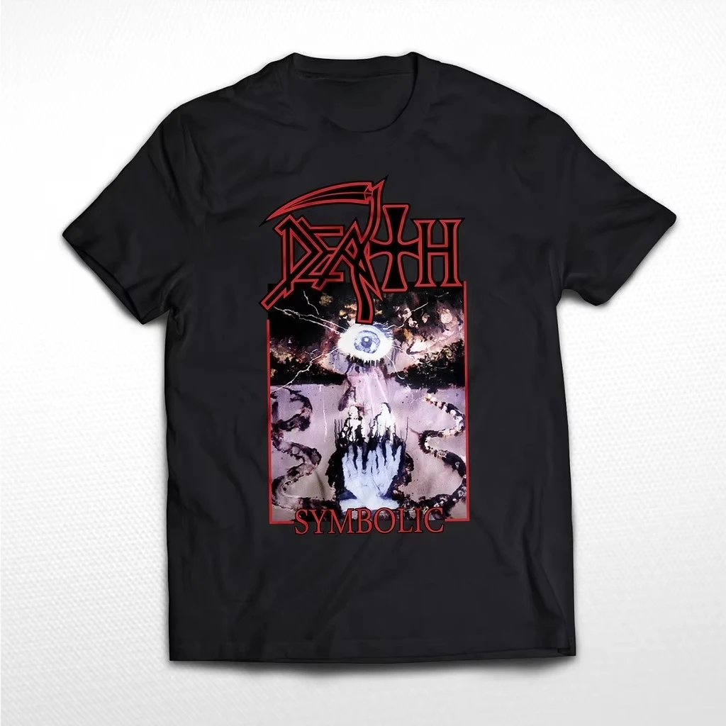 

Футболка KAOS Band Death Metal Music, мужская и женская футболка в стиле ретро, американский уличный хип-хоп, рок, повседневный спортивный топ с короткими рукавами