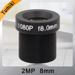 Yumiki CCTV lens F2.0 M12*0.5 8mm 45degree CCTV Camera Board Lens for 1/3