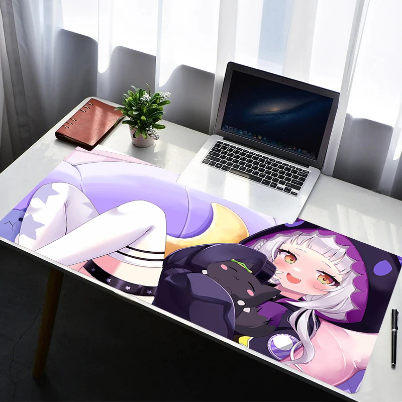 

Mouse Pad Laptop Rubber Extended Desktop Mat Computer Gamer Hololive Murasaki Shion Mousepad PC Gaming Accessories Keyboard Pad