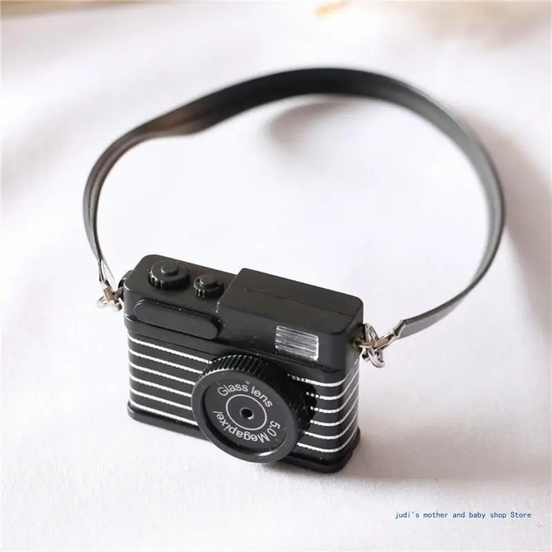 

67JC Infants Photo Retro Miniature Camera 1/12Dollhouse Mini Camera Model