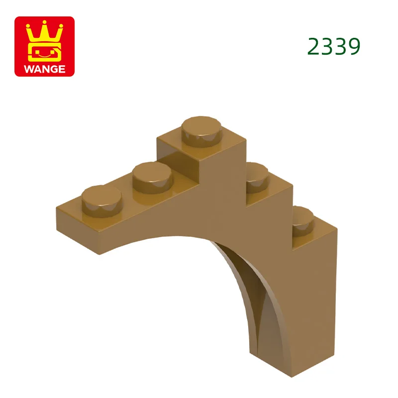 Wange 2339 100g/43 stuks Boog 1 X 5 X4-Continu Boog Bulk Kleine Bouwstenen Assemblage Compatibele DIY Speelgoed Onderdelen Cadeaubox
