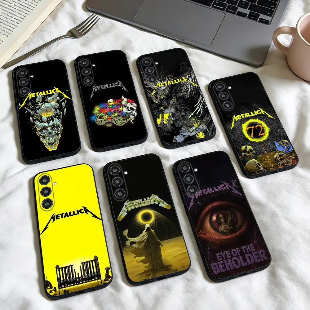 

M-Metallica Band phone Case For Samsung Galaxy A73,A72,A71,A70,A53,A52,A51,Others Soft Black Shell