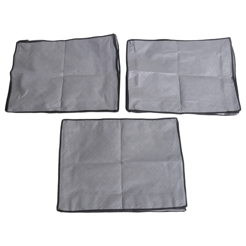 MAKE-3 Pack ถังเก็บเสื้อผ้า,ผ้าห่มพับได้กระเป๋า,ภายใต้เตียงคอนเทนเนอร์สําหรับจัดระเบียบ,เสื้อผ้า