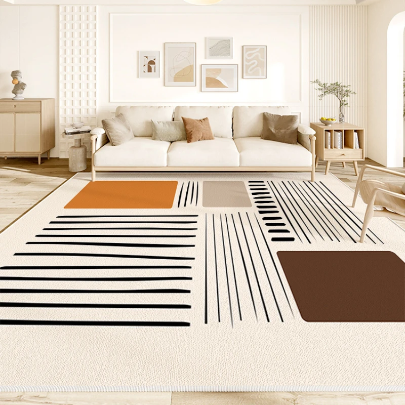 

Nordic Style Living Room Decoration Carpet Simple Wabi-sabi Bedroom Bedside Plush Carpets Home Cloakroom Sofa Fluffy Soft Rug