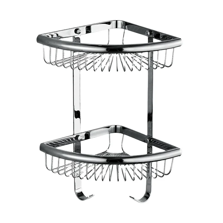 

Wall Mounted Bathroom Shampoo And Shower Holder Corner Basket Bathroom Shelf Rack