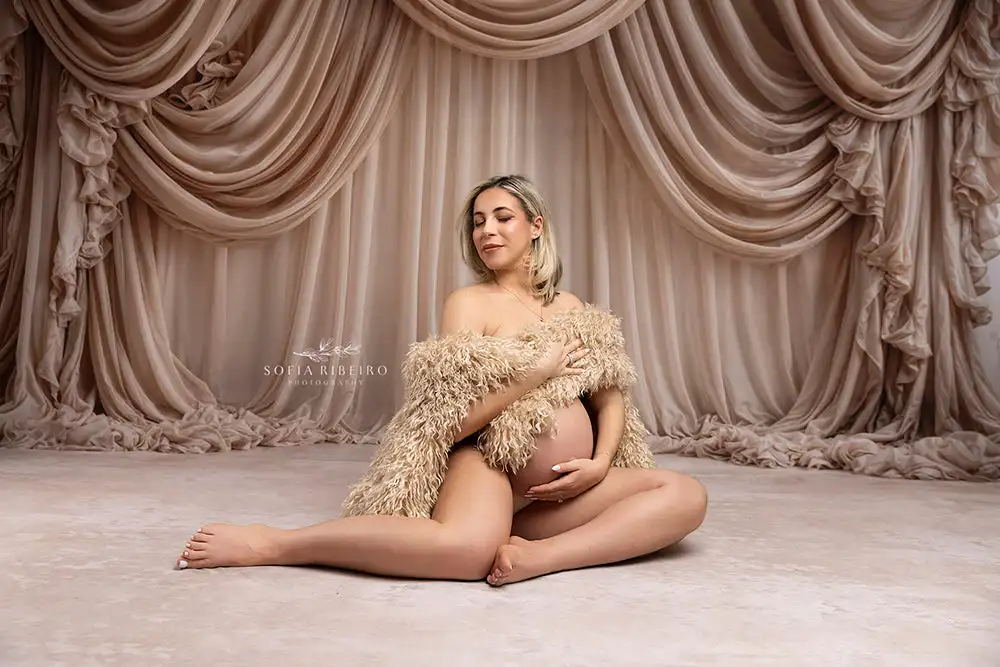Champagne Cascade Draped Photo Backdrop Kids Adult Photography Portrait Props Baby Girl Photocall For Photostudio Backgrounds