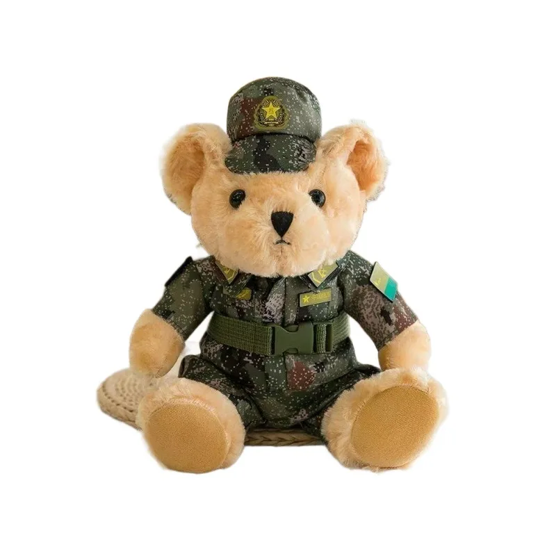 

25cm 8pcs Traffic Bear Plush Toy Fire Stuffed Animal Gift Toy Customizable