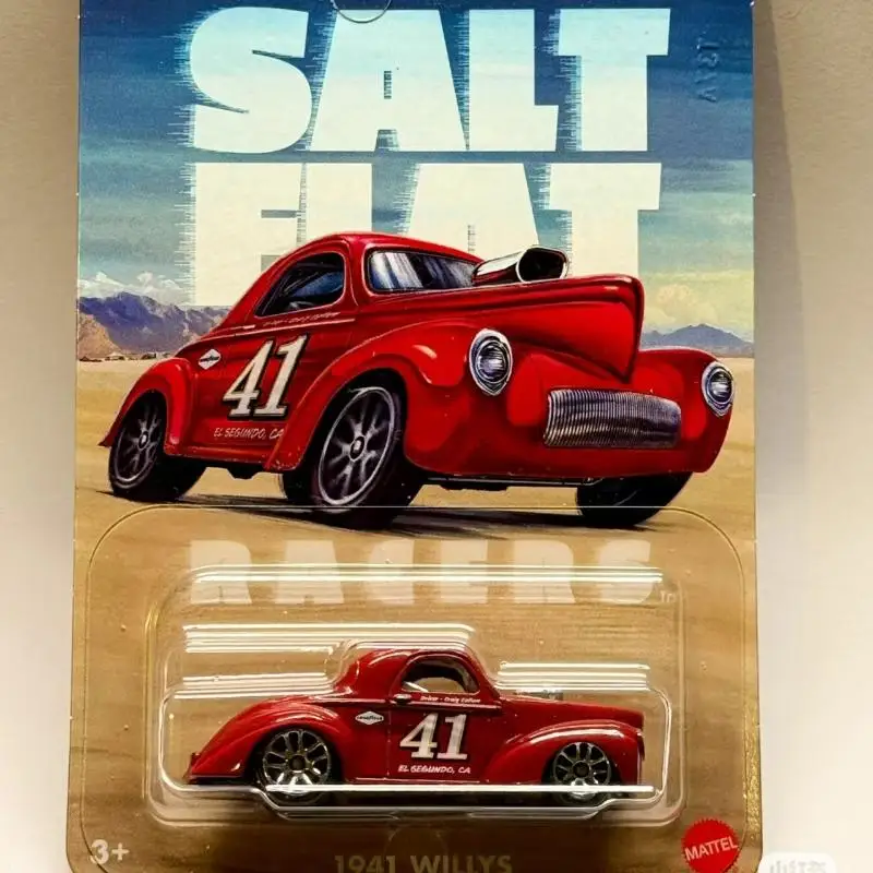 

Hot Wheels Ретро Salt Flats Гоночный автомобиль Ford Willis Модель из сплава Игрушечная тема линейного ускорения для мальчиков Коллекционный игровой автомобиль