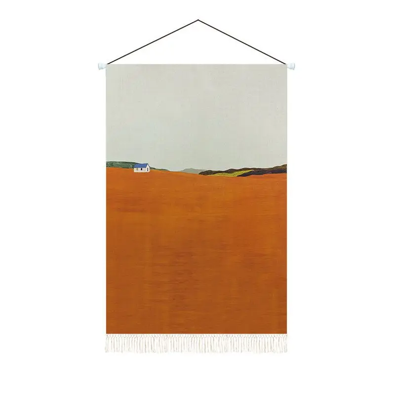 VIKAMA Modern Rural Scenery, Countryside, Hanging Axis, Tapestry, Dormitory, Bedroom, Home, Wall Decoration