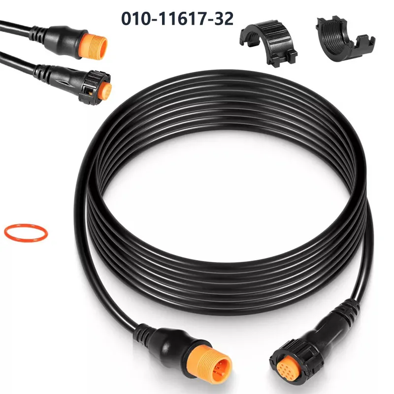 010-11617-32 Marine Transducer Extension Cable 12-Pin 10ft. - Fit for Garmin  - for Airmar 12-Pin Transducers with XID