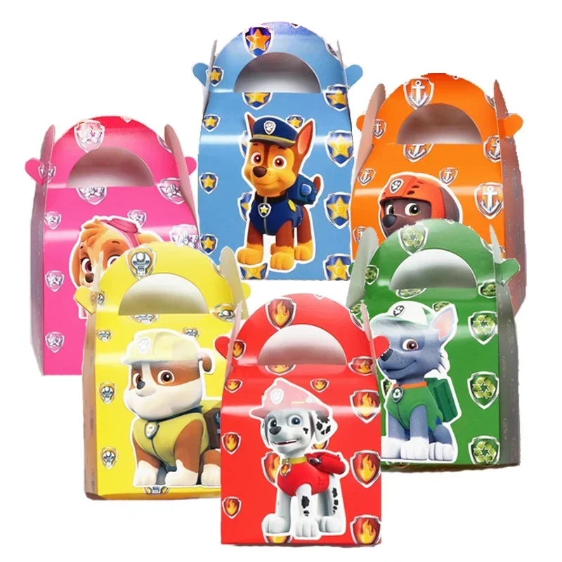 Paw Patrol Birthday Bags Party Favors Birthday Party Decorations Paper Gift Bags Handle Candy Box Baby Shower For Kids Supplies view 4