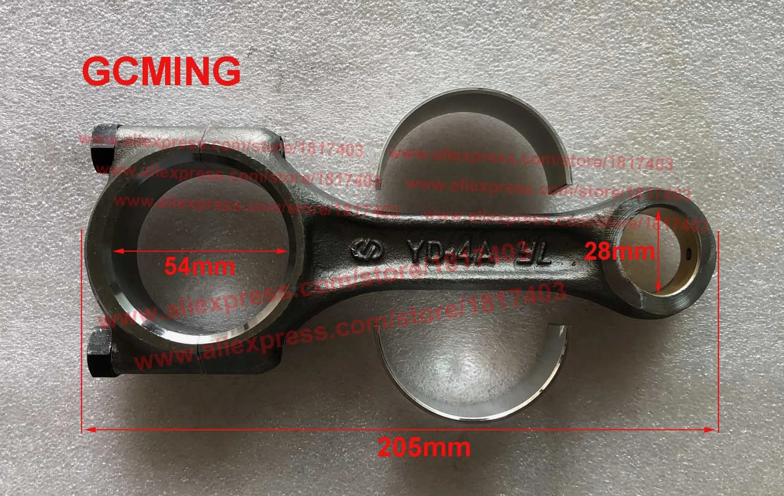 Yangdong YD485-04202 Connecting Rod + 480G-04003a Connecting Rod Bearing , Yangdong YD385 / YD485 Engine Direct-Injection Model