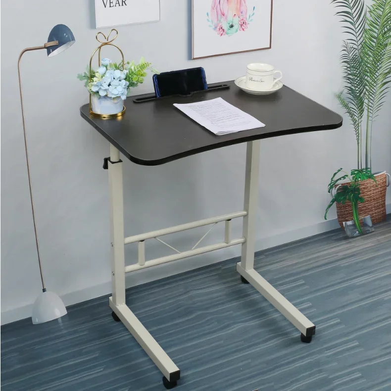 Wood Simple Laptop Desk Adjustable Computer Desktop Study Home Lift Folding Moveable Bedside Table