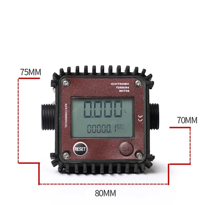 Medidor de fluxo de engrenagem digital GTBL K24 com medidor de fluxo de engrenagem de ureia de água de óleo combustível LCD