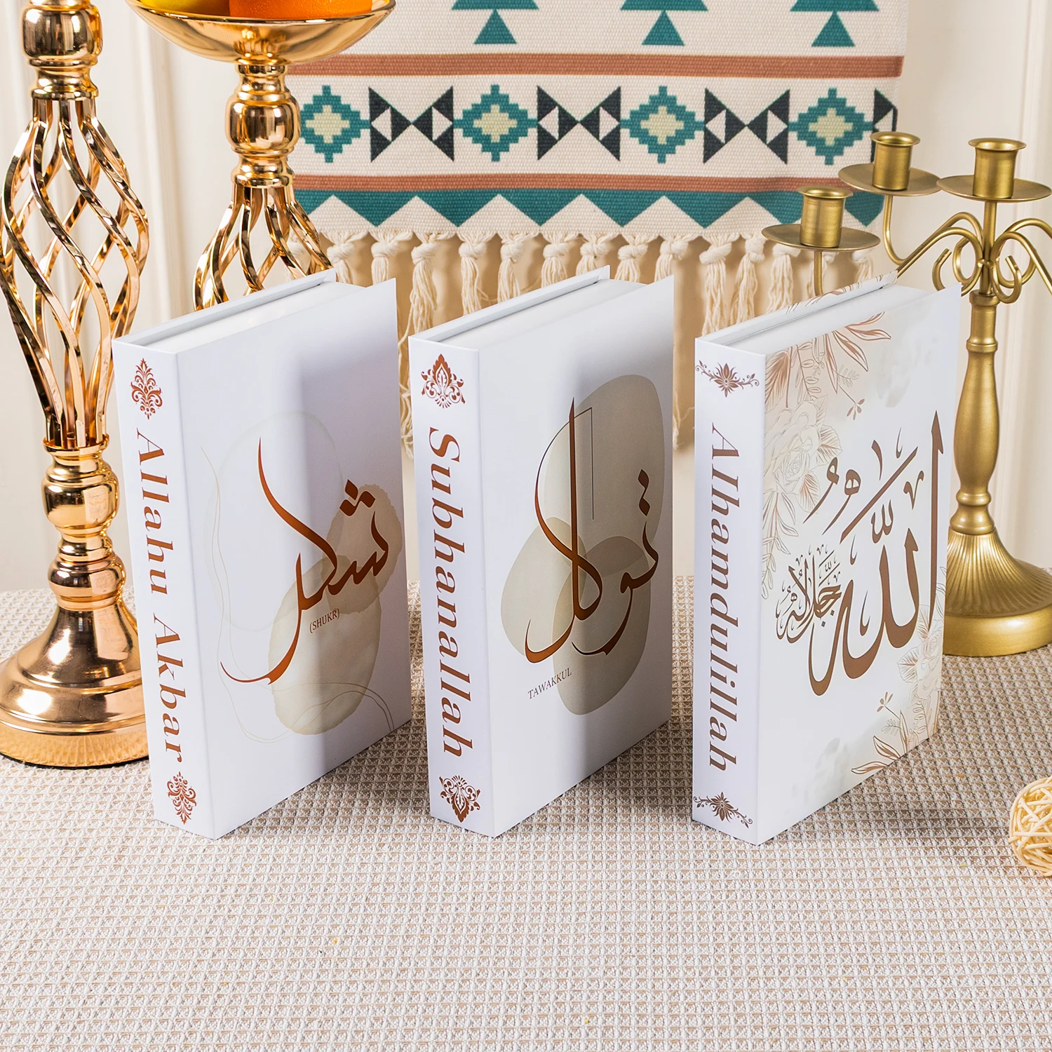 Islamic Serie Fake Book Boxs for Coffee Table Decoration Living Room Fashion Prop Books Home Decoration Model Room Accessories