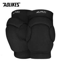 AOLIKES Sports Knee Pads Sponge Anti-collision Kneepads Volleyball Hip-hop Dance Thickened Protective Kneepads Ski Leggings