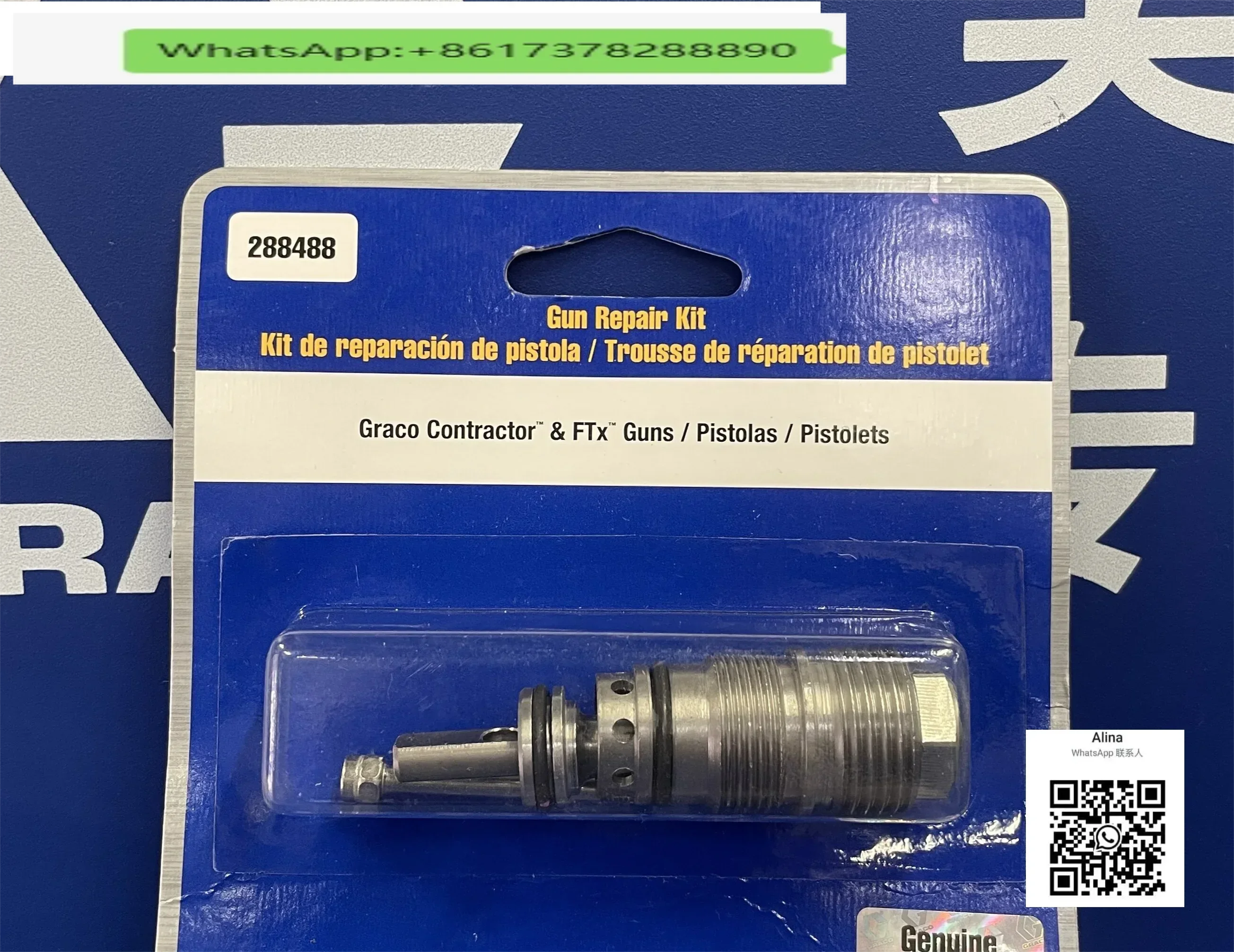 

Original brand new FTX spray gun needle repair kit 288488 287031