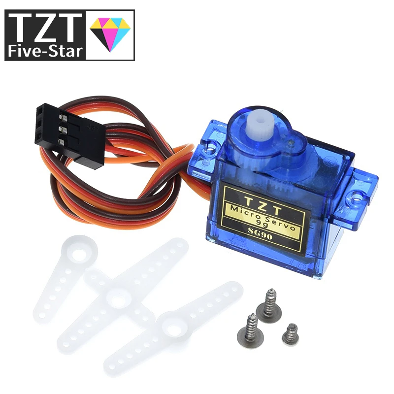 TZT  Official Smart Electronics Rc Mini Micro 9g 1.6KG Servo SG90 for RC 250 450 Helicopter Airplane Car Boat For Arduino DIY