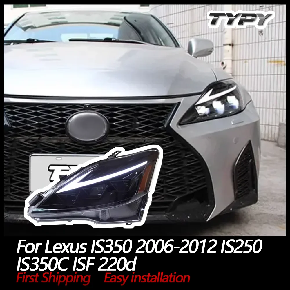 TYPY LED Headlights for Lexus IS350 2006-2012 IS250 IS350C ISF 220d RGB Car Front Lamps Start UP