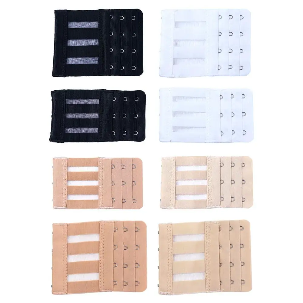 With Buckle 3 Hooks 3 Rows Women Lingerie Strap Bra Extension Buckle Intimates Accessories Bra  Extenders Strap Lingerie Strap