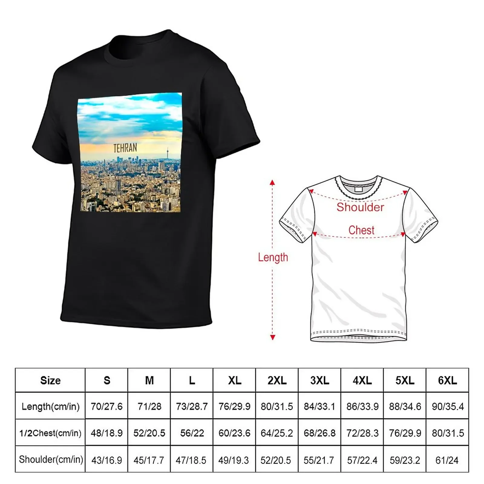 Tehran city in Iran, a home for Persian Iranian People T-Shirt tees Aesthetic clothing Short sleeve tee mens champion t shirts