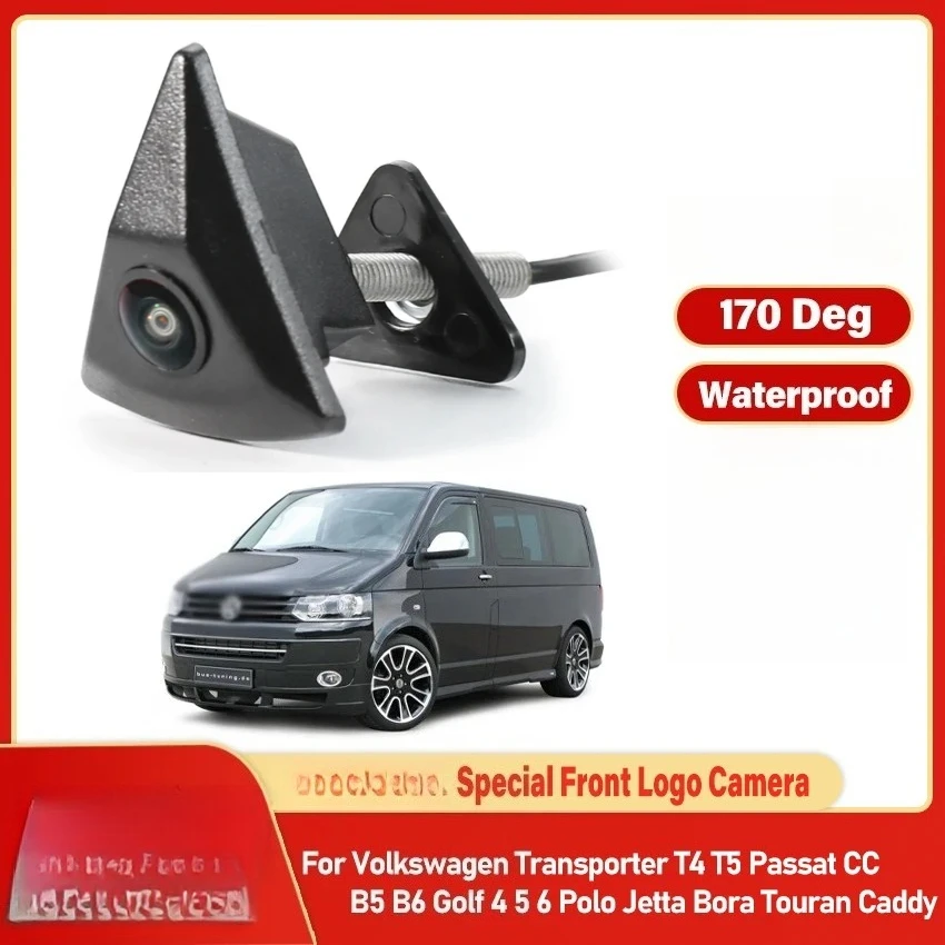 CCD Car Front View Logo Camera For VW Transporter T4 T5 Passat CC B5 B6 Golf 4 5 6 Polo Jetta Bora Touran Caddy