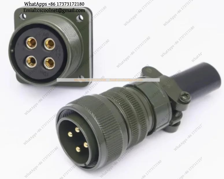MS3106A22-22S + MS3102A22-22P 4-Core Aviation Connector Set — MIL-DTL-5015 Waterproof Plug Socket