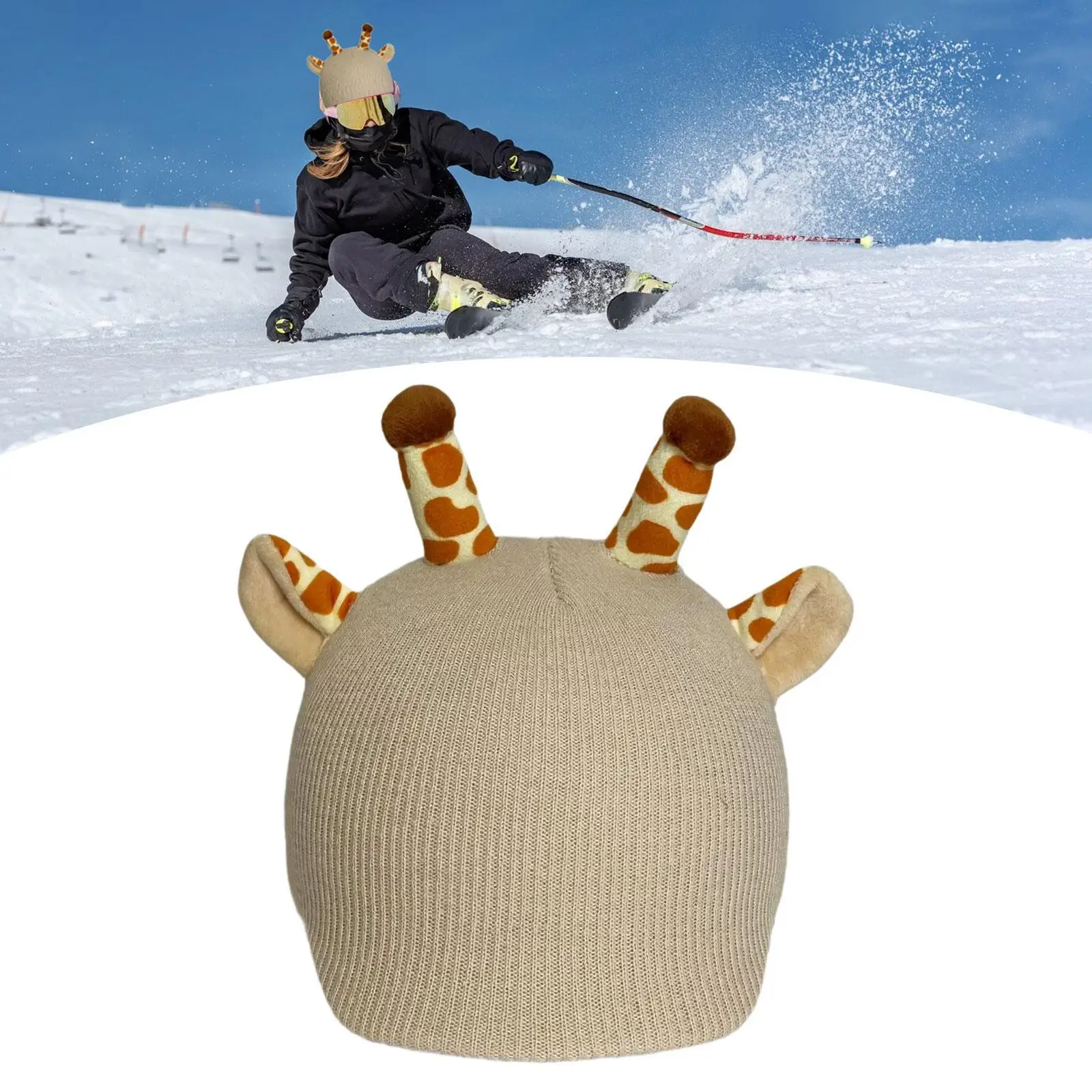 

Giraffe Snow Ski Helmet Cover Sports Fun Multifunction Ski Helmet Decoration