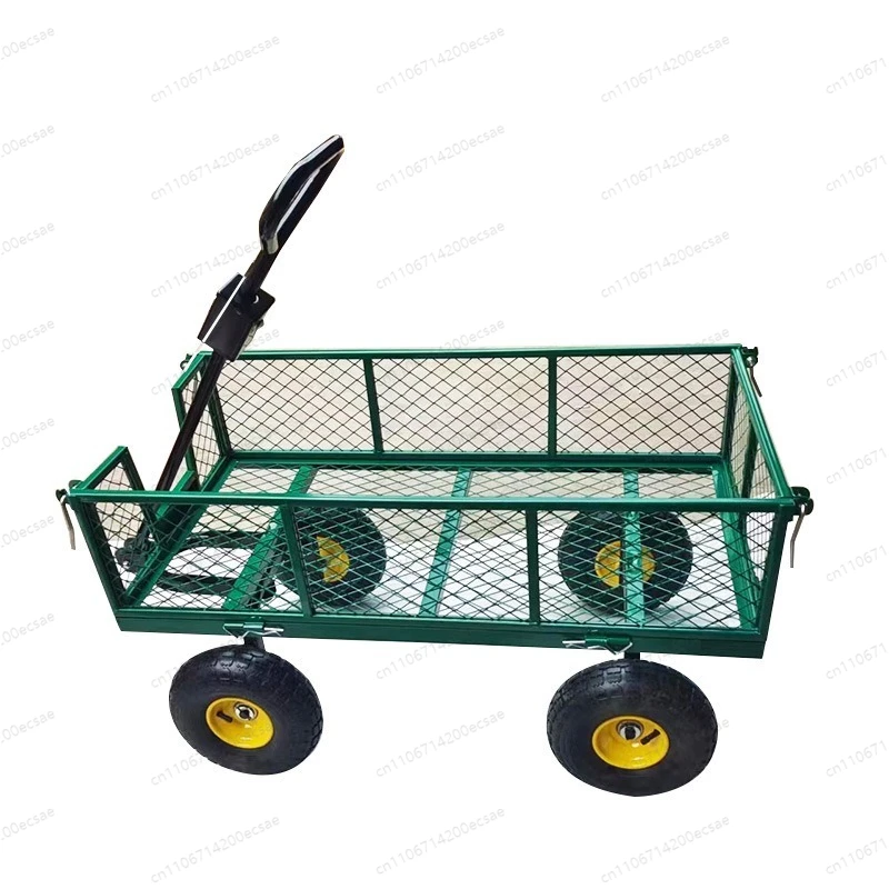 

Net Car, Tool Car, Four-wheel Trailer, Cargo Truck, Heavy-duty Warehouse Handling Vehicle, Agricultural Handcart, Garden Net Car