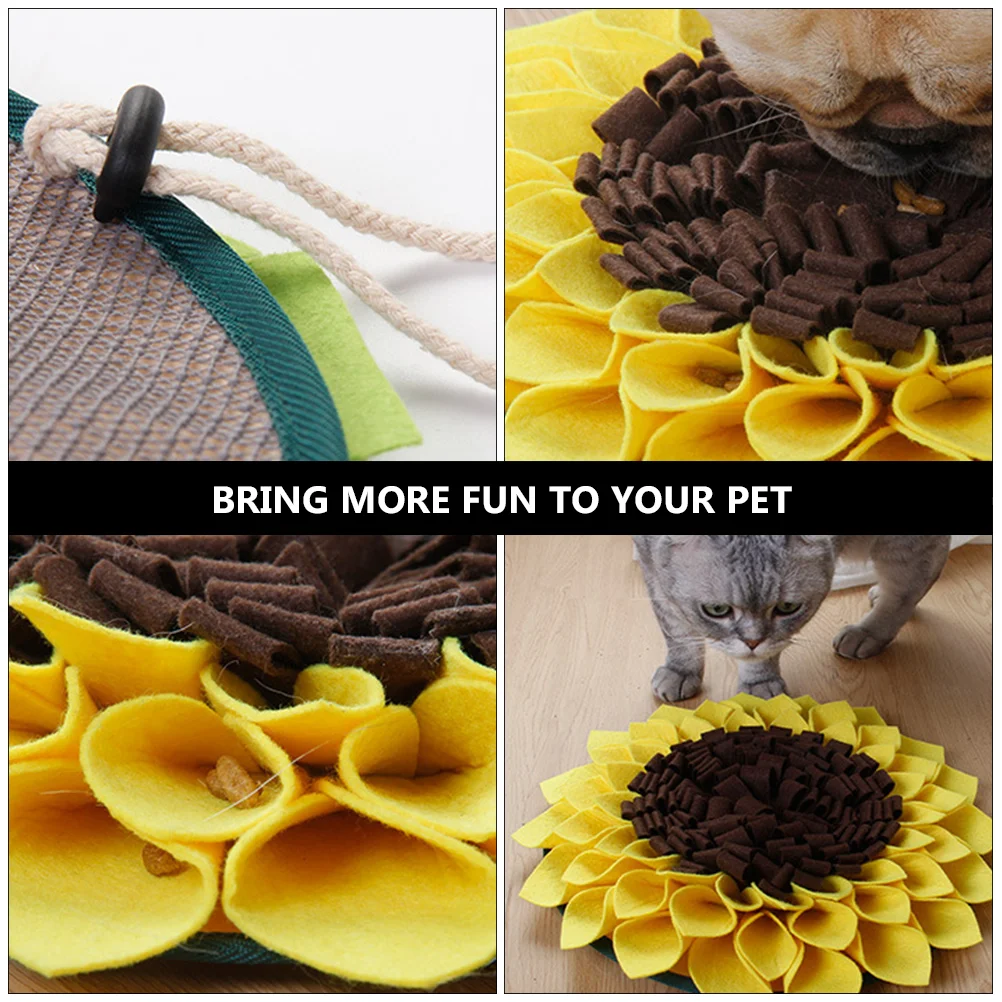 Pet Sniffing Pad Dog Foraging Mat Puppy Slow Feed Training Dining Sniffle Eat Supply Toy