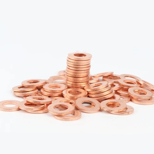 50 Uds 7 × 15 7 × 13 boquilla de inyector Common Rail diésel arandela de sellado de cobre herramienta de reparación de émbolo de bomba de combustible junta almohadilla junta tórica