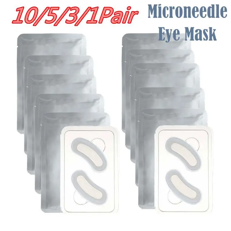 

10/5/3/1Pair Micro-needle Eye Patch Hyaluronic Acid Anti-wrinkle Eye Mask Fine Lines Remove Moisturizing Eye Mask