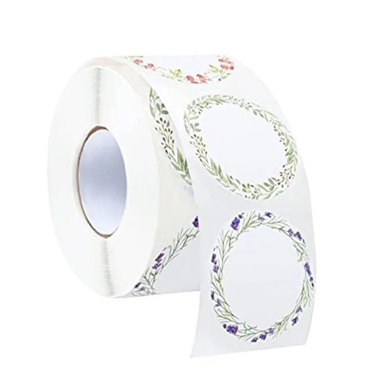 500x/rouleau autocollants ronds étiquettes inscriptibles autocollants étiquettes cuisson étiquettes adhésives