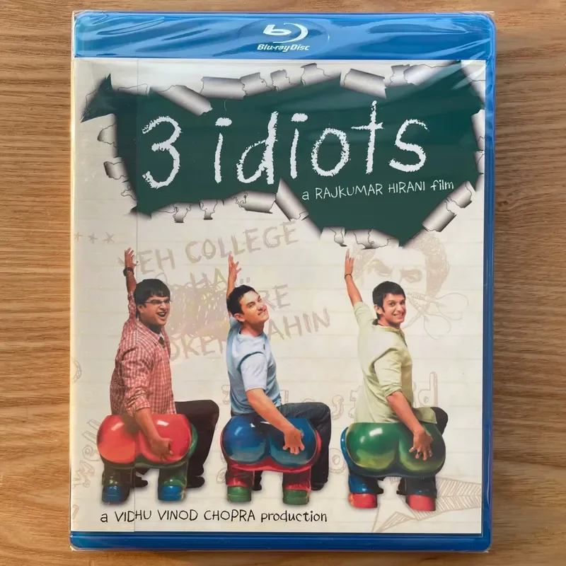 Three Idiots Bollywood Blu ray Taiwan Version Brand New