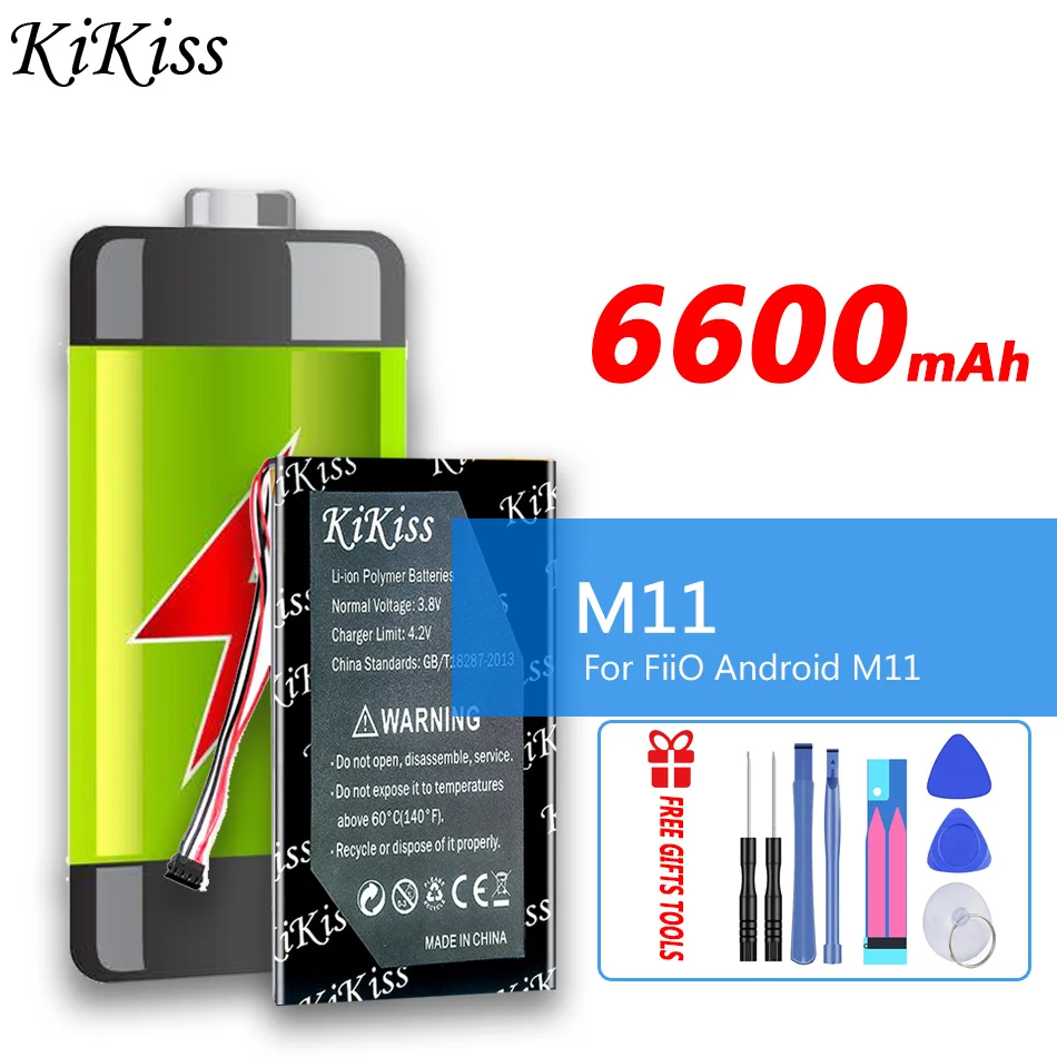 

6600mAh KiKiss Battery M 11 For FiiO Android M11 HIFI Music MP3 Player For Fiio M11 Pro M11Pro Player Batteries