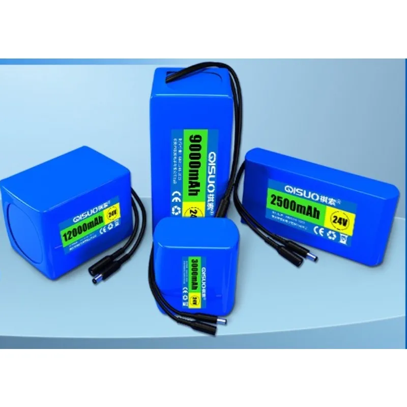24V 12000mAh 6S4P Rechargeable Batteries for Monitoring Audio Small Motor Backup UP Lithium Battery