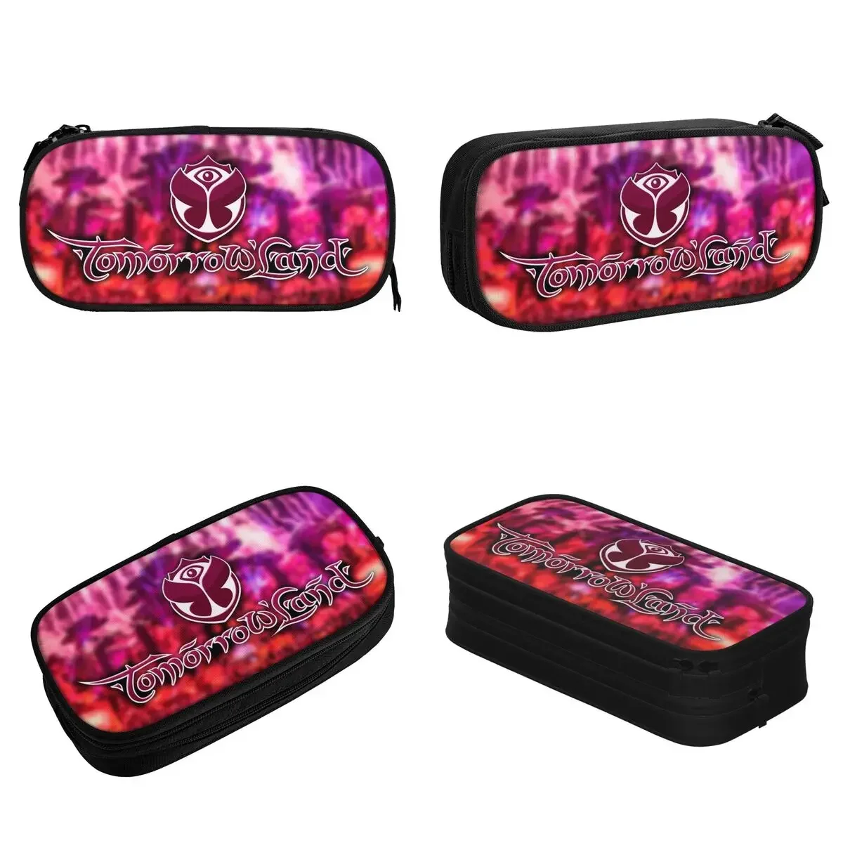 Tomorrowlands Music Pencil Cases Electronic Dance Pen Box Bag Girl Boy Big Capacity Students School Cosmetic Pencilcases