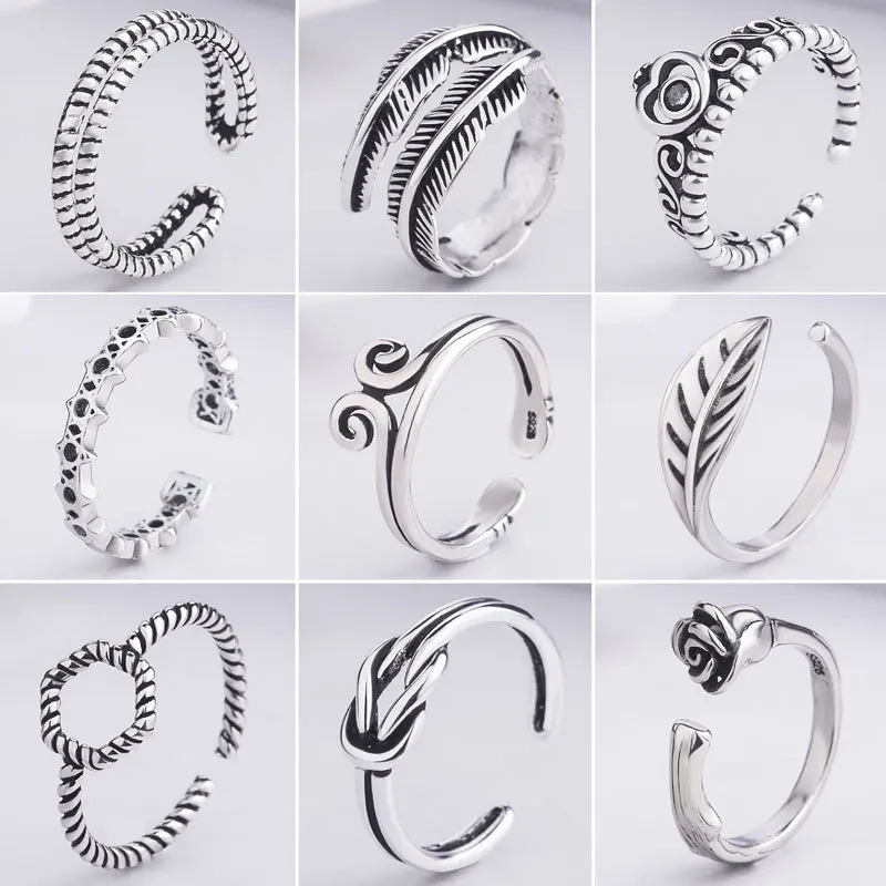 

The 2026 new vintage Thai silver ring, a creative distressed men's and women's ring, is a simple Christmas jewelry gift for boys
