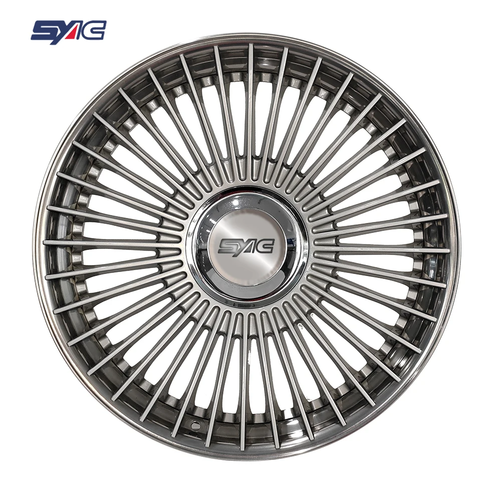SYAC Factory Sales 2-Piece 6061 Forged 2PCS Aluminum Alloy Wheels 20*8.5J PCD5*112 ET35 CB66.5 Multiple Spoke Passenger Car Rims