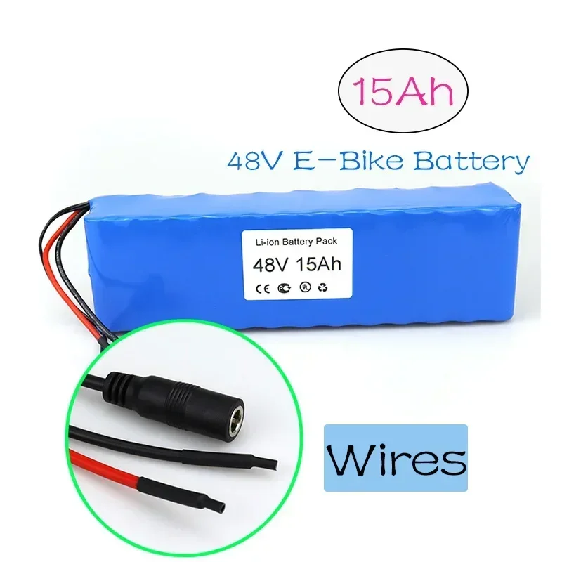 15Ah 13S3P battery pack Wire Connector and BMS Li-ion Battery 48V E-Bike Battery pack