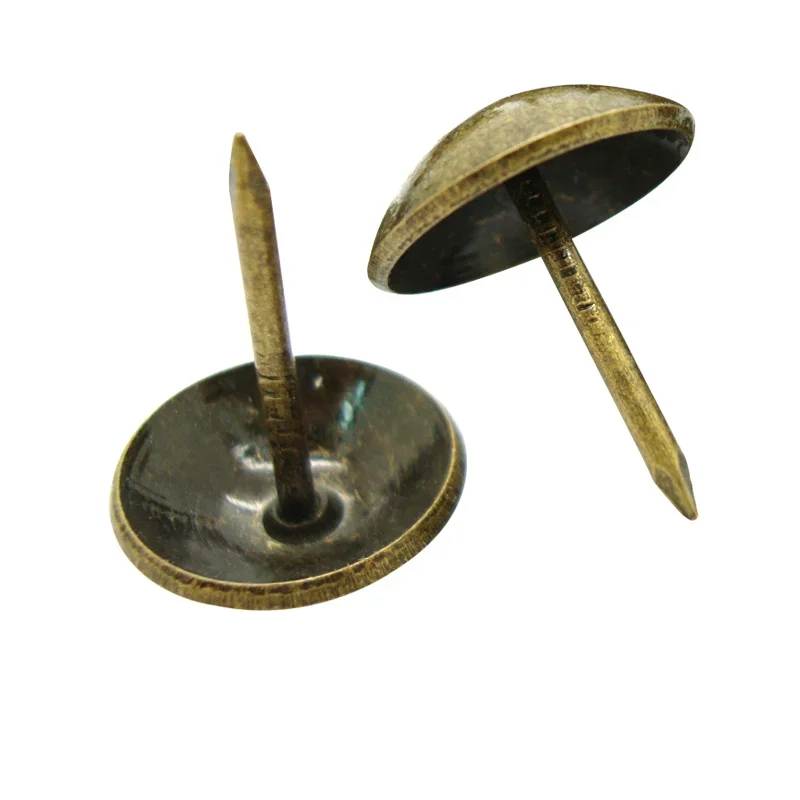 50Pcs/lot Thumbtack Wine Case Box Sofa Decorative Tack Stud Pushpin Doornail Hardware Antique Bronze Upholstery Thicken Nail