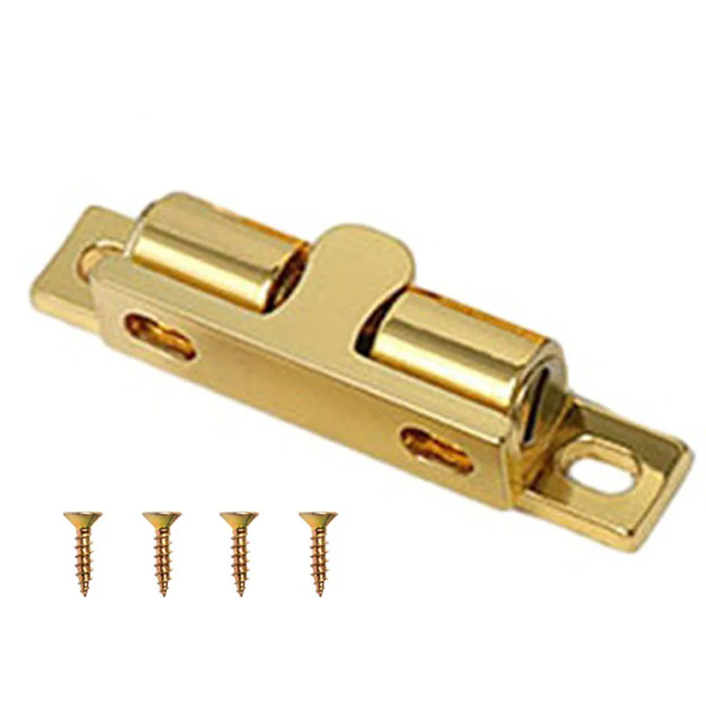 1pcs 43-70mm Cabinet Door Suction Bead Double Ball Catch Brass Latch Cabinet Touch Bead Wardrobe Switch Buckle Home Hardware