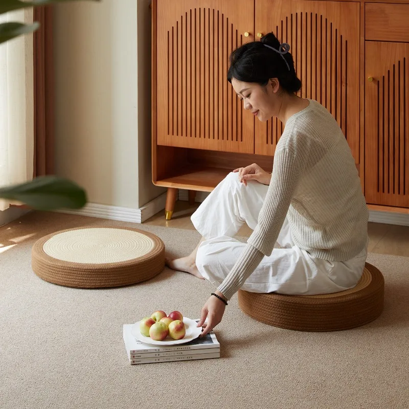 Pu Tuan Cushion, Floating Window on The Ground, Meditation Mat, Living Room Meditation Home Use Bowing Sitting on A Pedestal