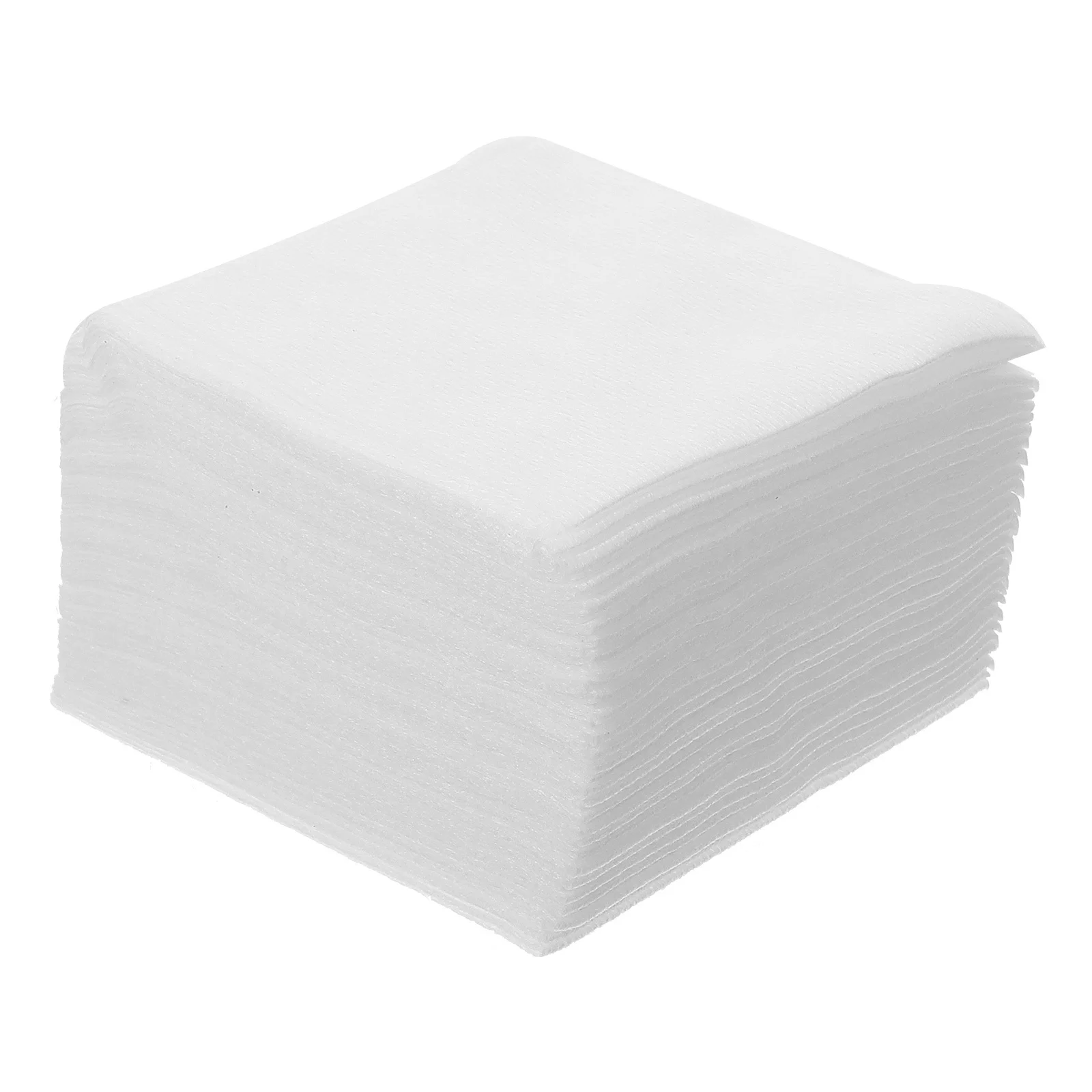 200 個メイク落としパッド不織布フェイシャルクレンジングパッド顔爪用耐久性のあるソフトポータブル美容ツール