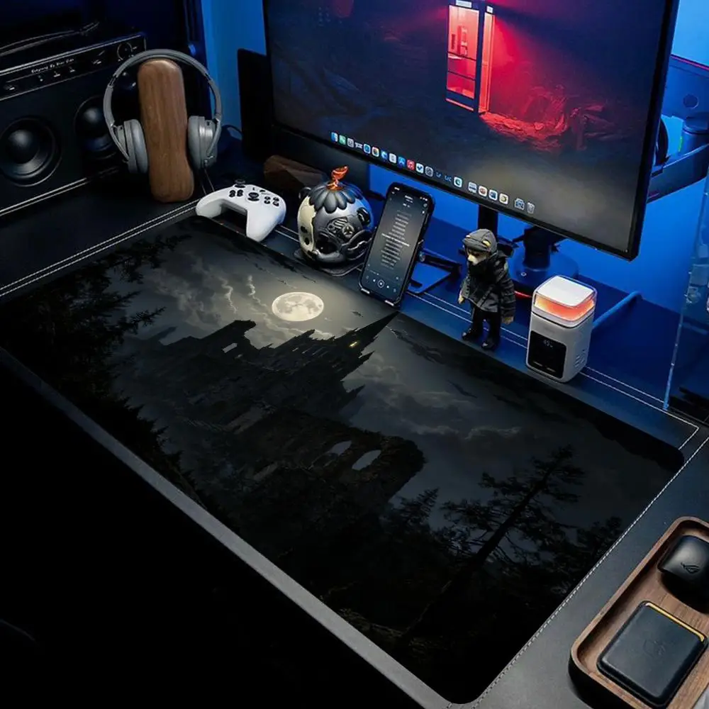 

XAXC desk pad non-slip rubber gaming mouse ight oonlight large cool mouse pad pad laptop mouse carpet desk pad non-slip rubber