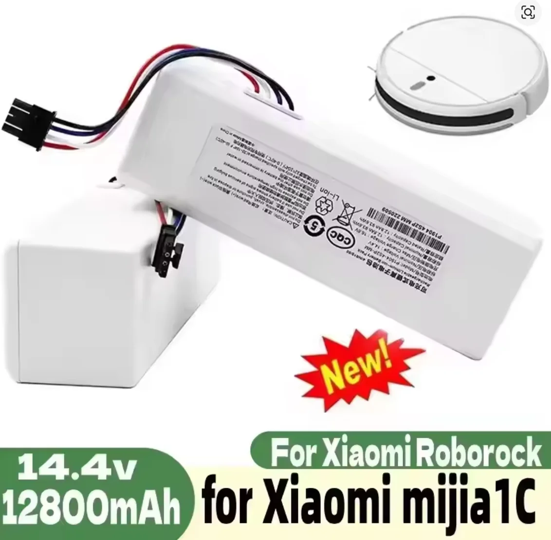 for Xiaomi Robot Battery 1C P1904-4S1P-MM  Mijia Mi Vacuum Cleaner Sweeping Mopping Robot Replacement Battery G1