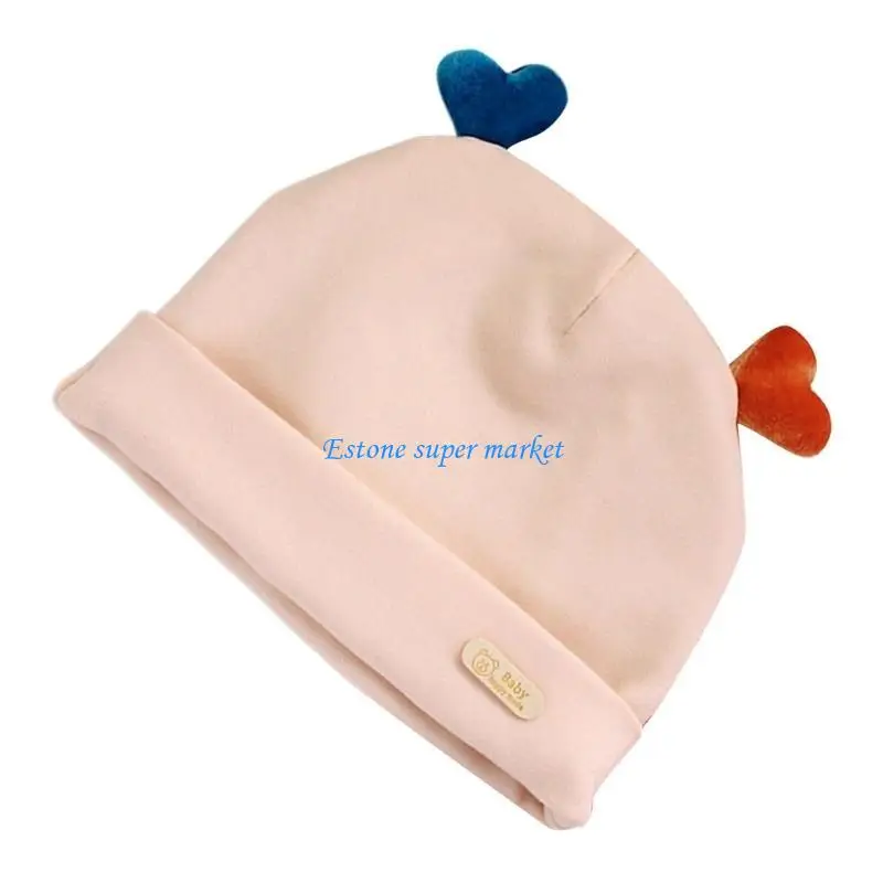 090B غطاء رأس لطيف على شكل نجمة/قلب لطيف على البشرة الحساسة ومثالي لحديثي الولادة