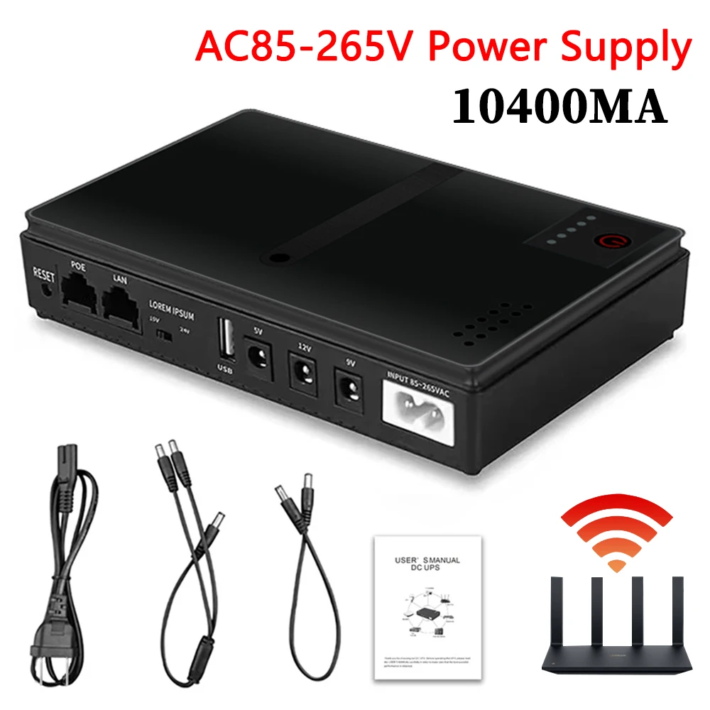 UPS backup power supply DC 1018P router 5V9V12V large capacity monitoring power charger mobile phone DC UPS backup power adapter