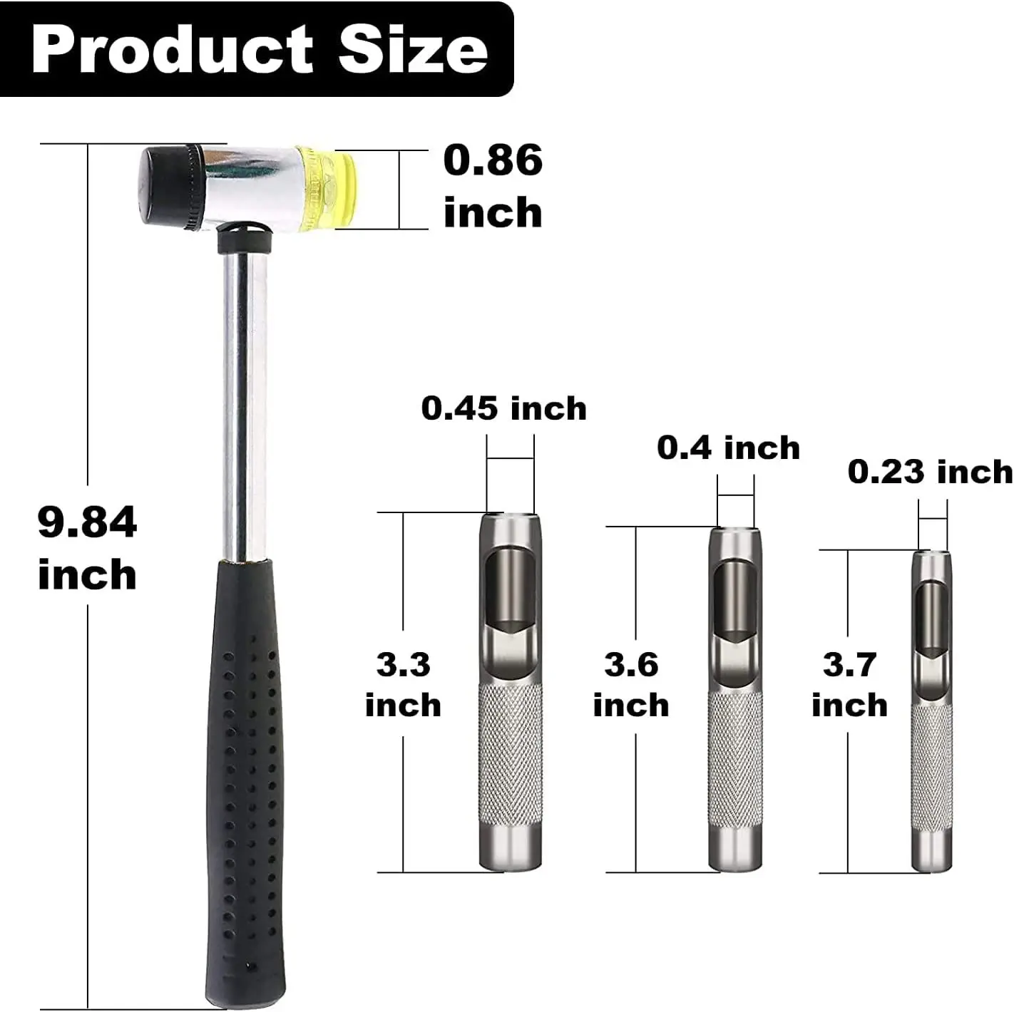 New Steel Manual Eyelet Hole Punch Tool Kit Grommet Die Machine for Pressing Hand Tool Tool Kit